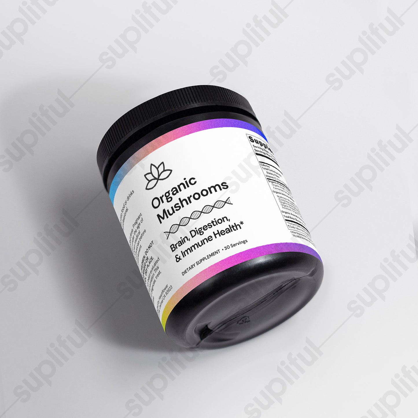 Organic Mushroom Powder • Immune Support with Vitamin C