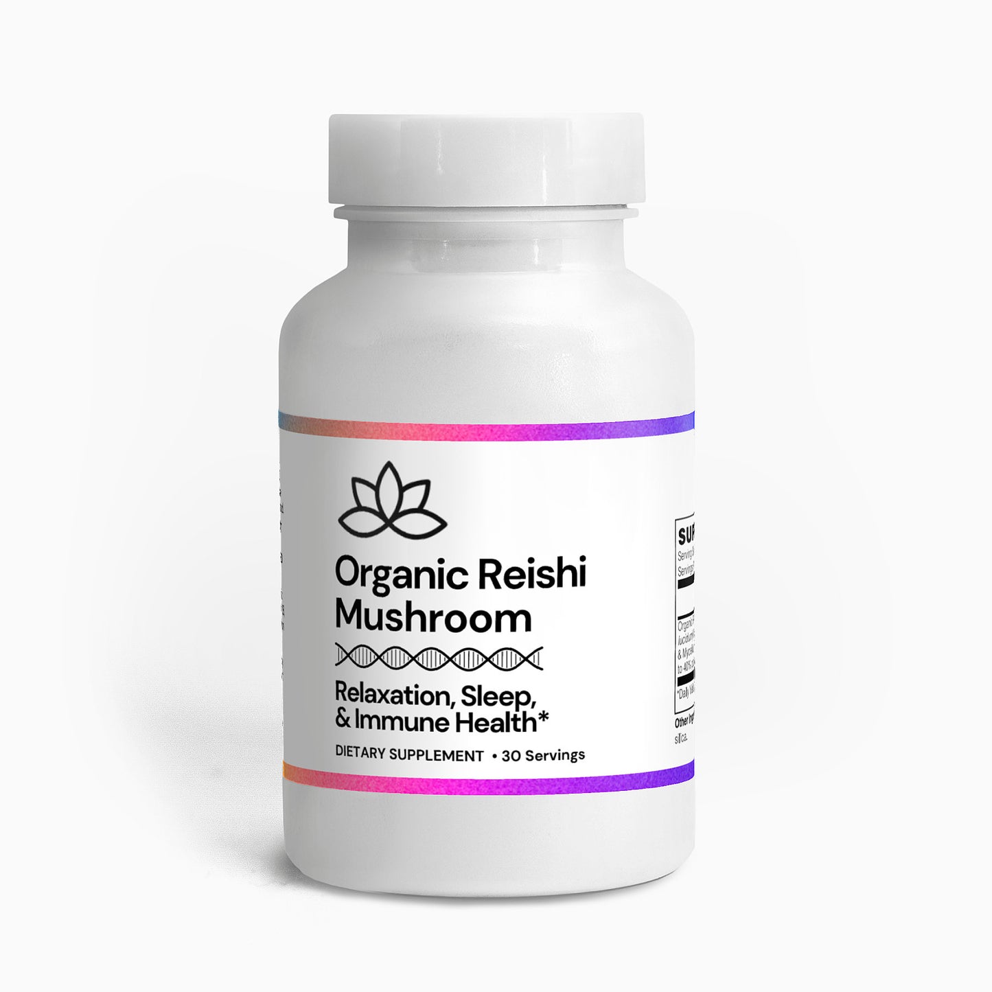 Organic Reishi Mushroom Capsules • Relaxation, Cardio, Immunity Adaptogen