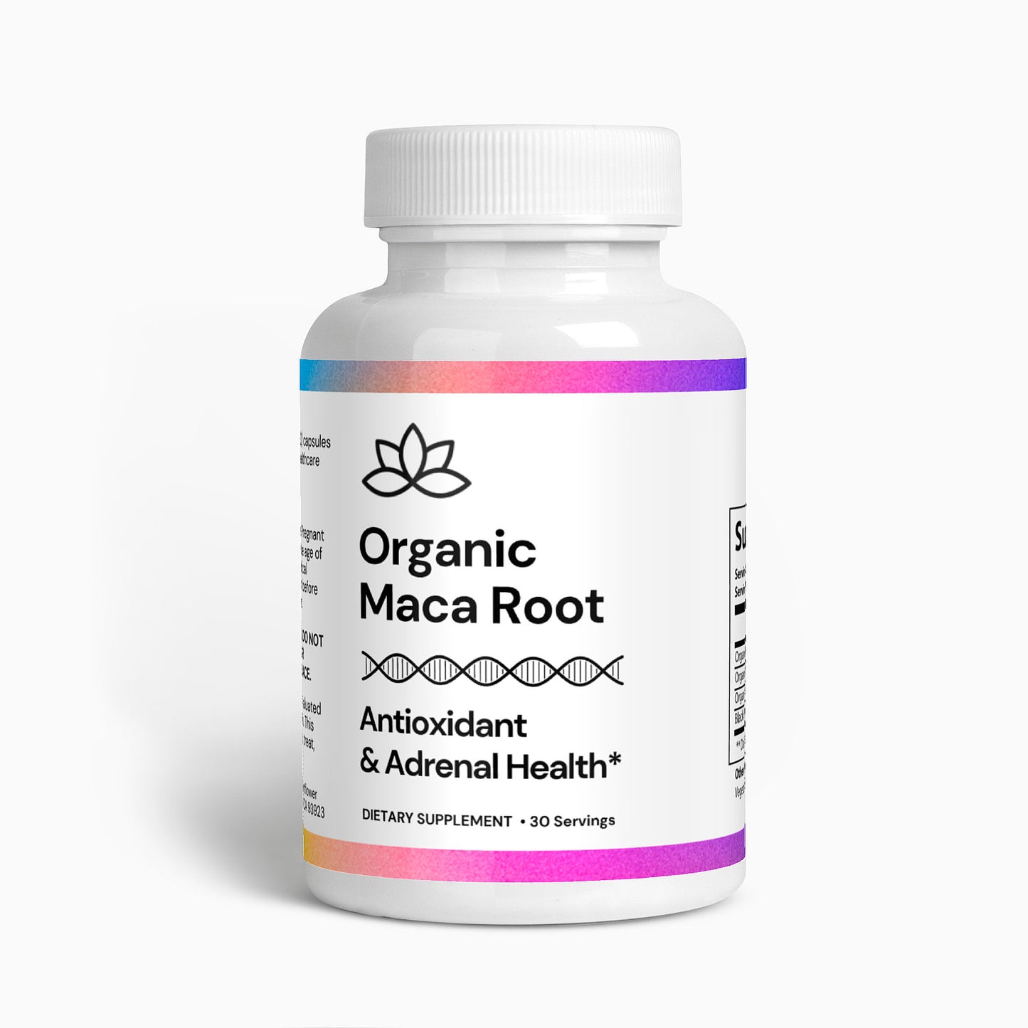 Organic Maca Capsules • Adrenal Energy & Mood Support