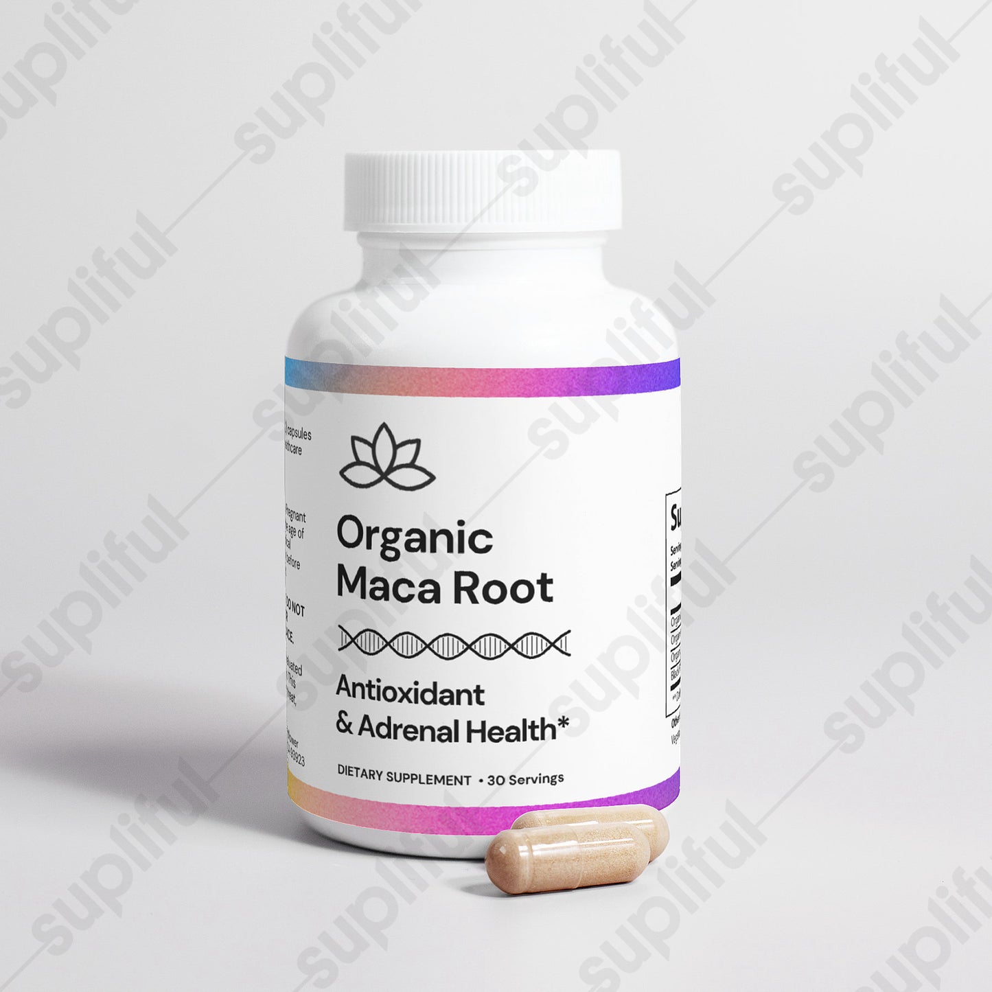 Organic Maca Capsules • Adrenal Energy & Mood Support