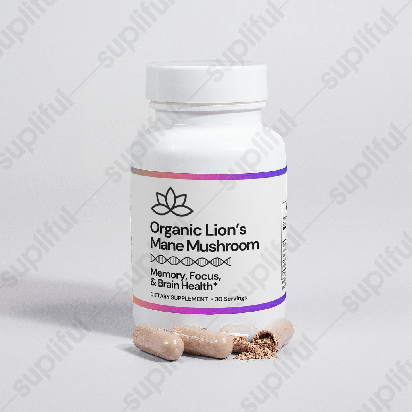 Organic Lion's Mane Mushroom Capsules • Holistic Focus Coffee Alternative