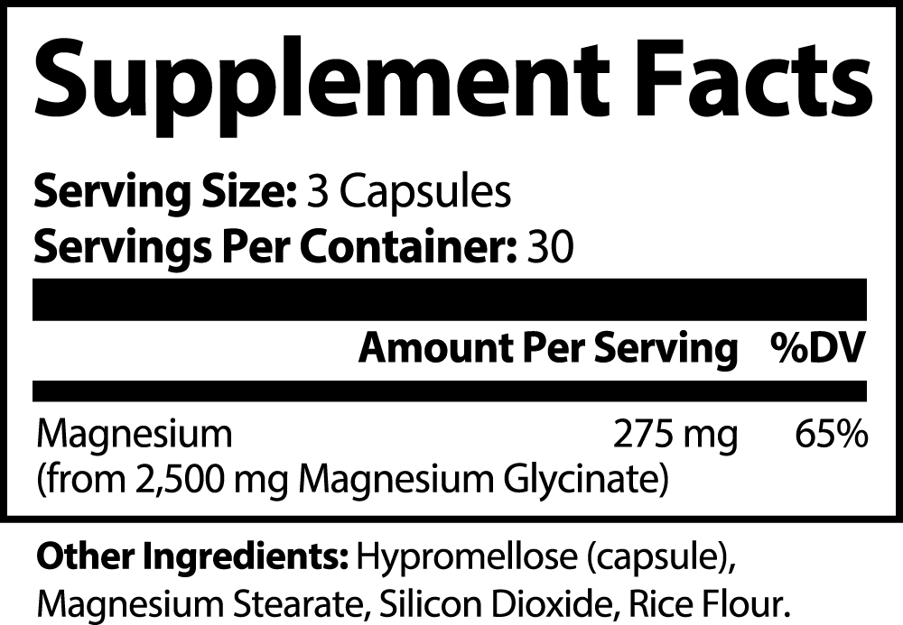 Bio-Magnesium Capsules • Sleep-Aid, Muscle Relaxation, & Digestive Support