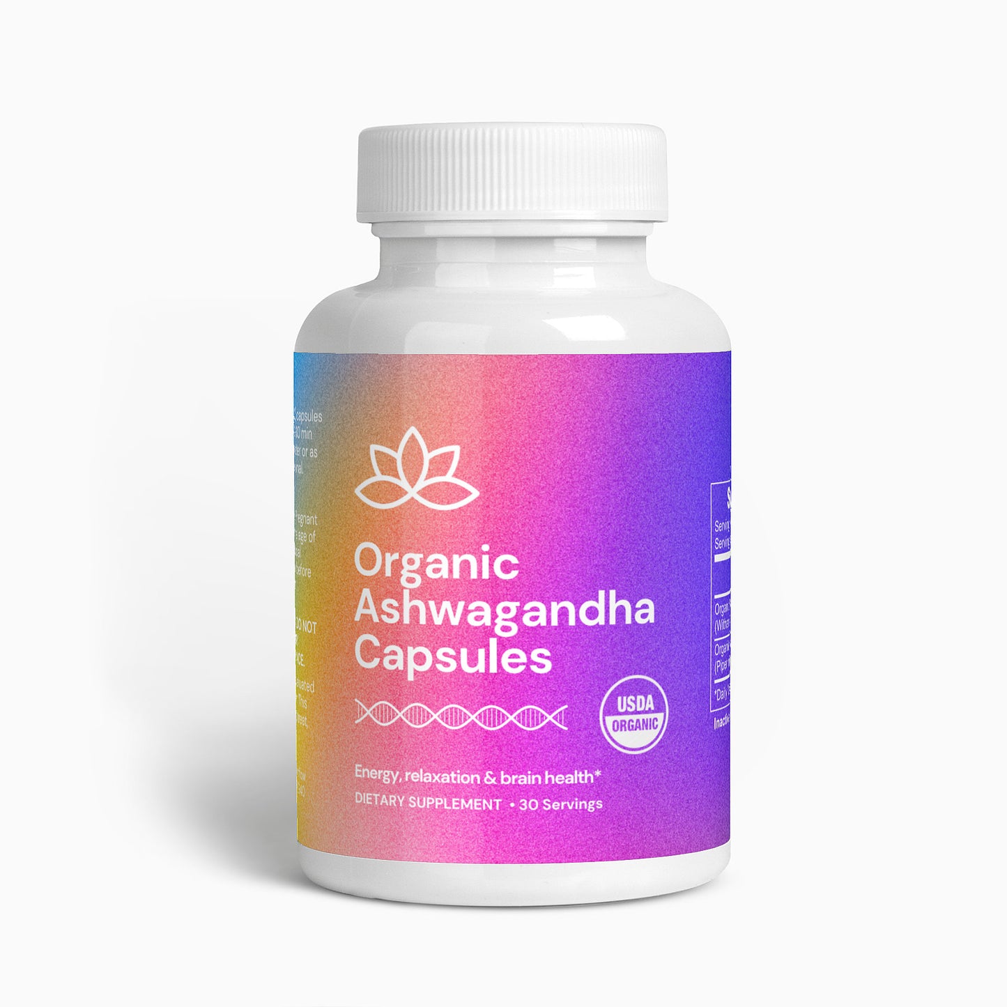 Organic Ashwagandha Capsules • Autoimmune, Athletic, & Cognitive Support