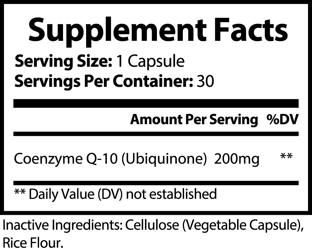 Bioavailable CoQ10 Capsules • Metabolic & Cardiovascular Support