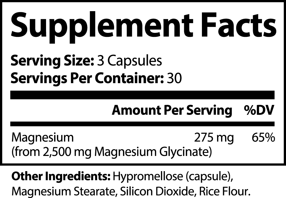 Bio-Magnesium Capsules • Sleep-Aid, Muscle Relaxation, & Digestive Support