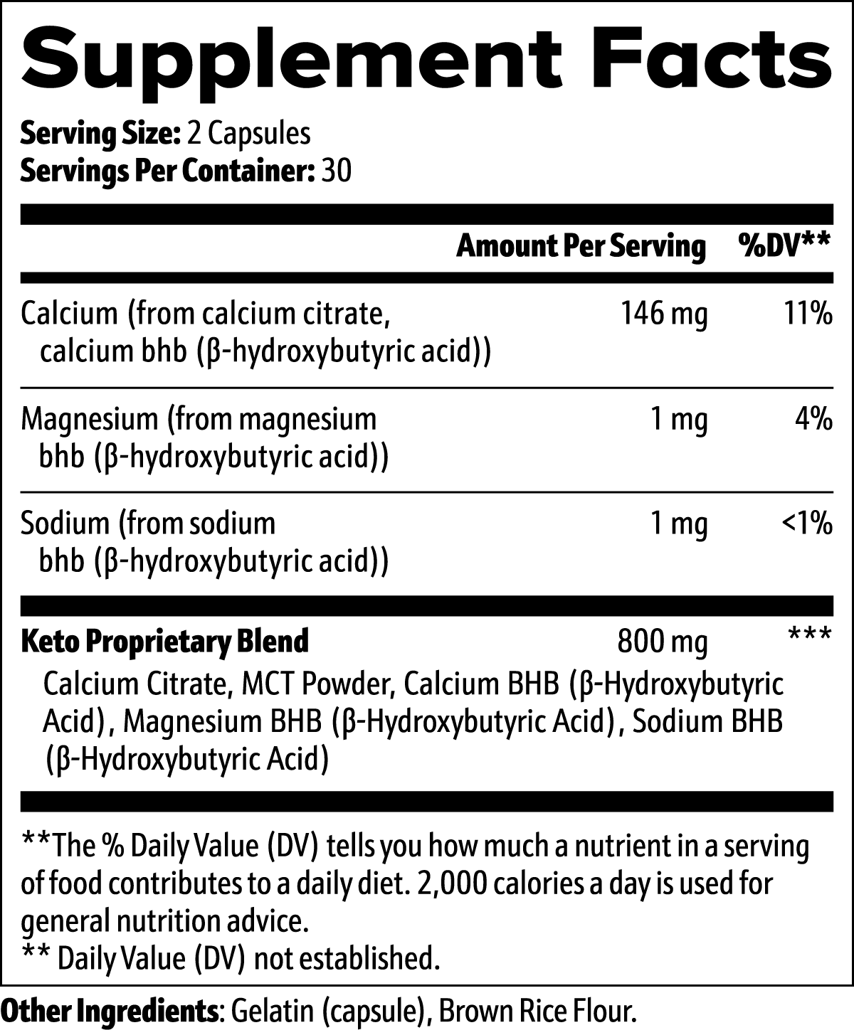 Keto BHB with Coconut MCT Capsules • Metabolic & Brain Support